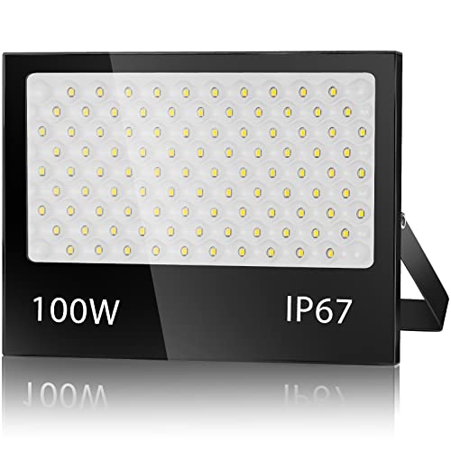 VRFMALIY 100W LED Strahler Außen, 10000LM 7000K Led Flutlicht Außenleuchte Superhell LED Fluter Außenstrahler, IP67 Wasserfest LED Scheinwerfer Aussenstrahler für Garage, Hof, Lager, Garten VRFMALIY 100W LED Strahler Außen, 10000LM 7000K Led Flutlicht Außenleuchte Superhell LED Fluter Außenstrahler, IP67 Wasserfest LED Scheinwerfer Aussenstrahler für Garage, Hof, Lager, Garten von VRFMALIY