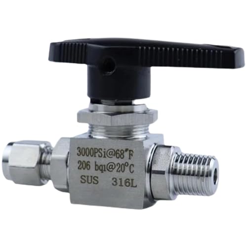 1/8 "1/4" BSPT NPT Männlichen Zu 36mm 1/8 1/4 Zoll Rohr OD Compression Union Ball Ventil 316L Edelstahl stahl Wasser Öl Gas(PT1l8-3) von VRHZSKCN