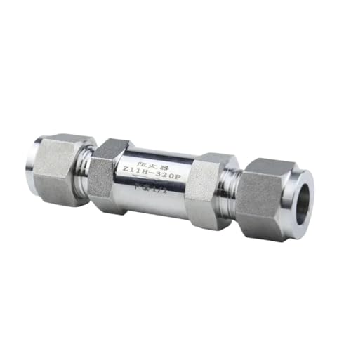 VRHZSKCN 3-32mm 1/8 "-1" Compressiom Union 304 316 Edelstahl Flammensperre Anlassventil Erdgas Sauerstoff Wasserstoff Acetylen(304,3l4) von VRHZSKCN