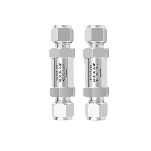 VRHZSKCN 3-32mm 1/8 "-1" Zoll Kompression Union 304 316 Edelstahl Filter ventil for Stickstoff wasserstoff hochreines Gas(304,12) von VRHZSKCN
