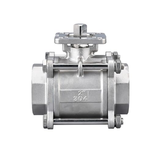 Q11F-16P pneumatisches Kugelventil Dampfventil 304 Edelstahl 3PC dreiteiliges Gewinde Hochplattform-Kugelventil 2 Zoll(U) von VRHZSKCN