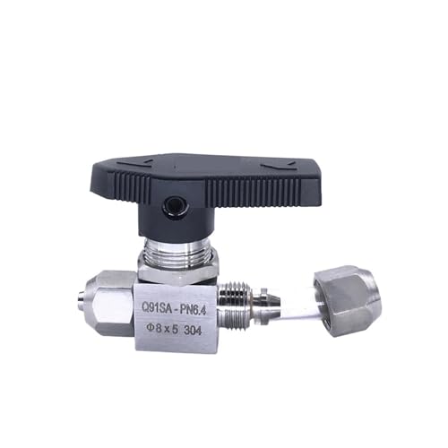 Qucik Twist 6 8 10 12mm OD PU Rohr Luft Schlauch Gerade Ball Ventil 316 304 Edelstahl Stel Wasser Gas brennstoff Öl Panel Installieren(SS316,6x4mm) von VRHZSKCN