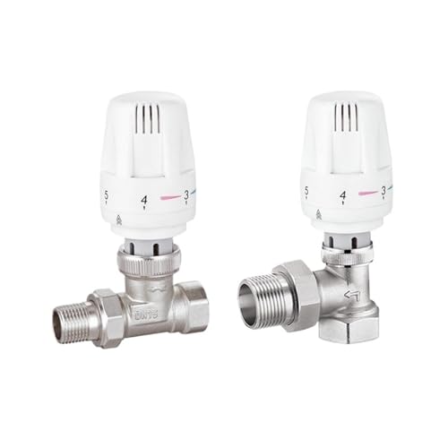 VRHZSKCN Angle Type Radiator Temperature Control Valve Straight/Three-Way/PPR Hot Melt Actuator Thermostat(DN32,C Type) von VRHZSKCN