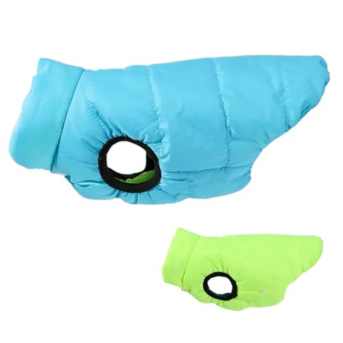 1pc Pet Reversible Winter Kleidung Leine Loch Jacke Warm for Kleine Mittelgroße Katzen Hunde(2,M) von VRKRTVBLB
