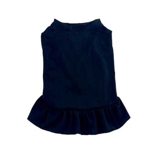 2 Stück Haustierweste Frühlings- und Sommerrock for kleine und mittelgroße Hunde und Katzen(Black,L) von VRKRTVBLB