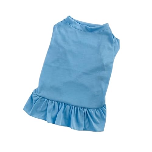 2 Stück Haustierweste Frühlings- und Sommerrock for kleine und mittelgroße Hunde und Katzen(Blue,L) von VRKRTVBLB