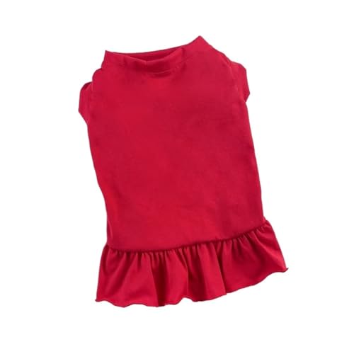 2 Stück Haustierweste Frühlings- und Sommerrock for kleine und mittelgroße Hunde und Katzen(Red,M) von VRKRTVBLB