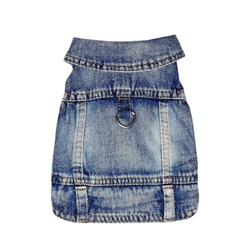 Haustier-Jeanshemden, Jeansjacke, Kleidung for kleine und mittelgroße Hunde und Katzen(Blue,XXL) von VRKRTVBLB