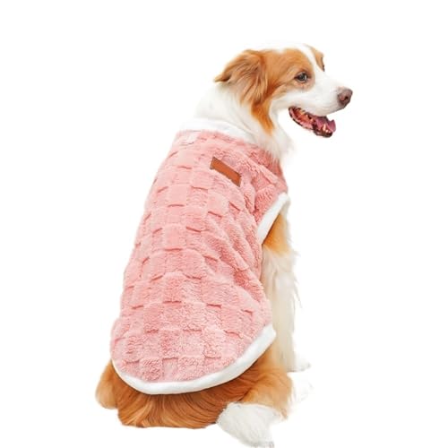 Haustierkleidung Herbst Wintermantel Warme Pulloverweste for kleine mittelgroße große Hunde Katzen(Pink,4XL) von VRKRTVBLB