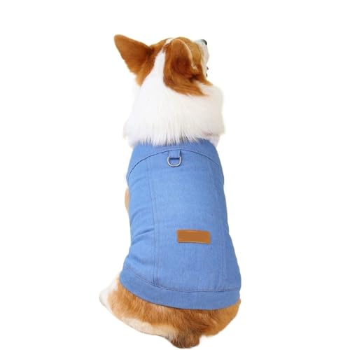 Hundekleidung, Haustier, Winter, Warmer Mantel, Jacke for kleine, mittelgroße Hunde und Katzen(Blue2,XXL) von VRKRTVBLB