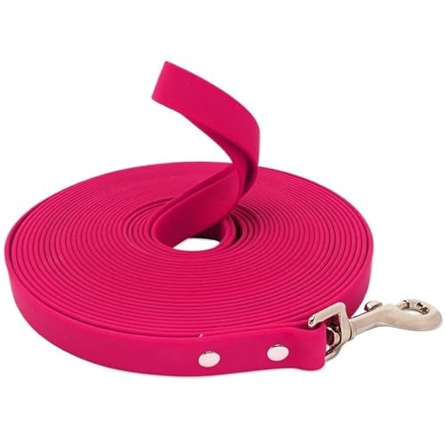 Hundeleine, Lange Haustierleinen, 3–15 m, for Spazierengehen und Trainieren, leicht zu reinigendes Seil for kleine, mittelgroße und große Hunde(Pink,1.5cmX10m) von VRKRTVBLB