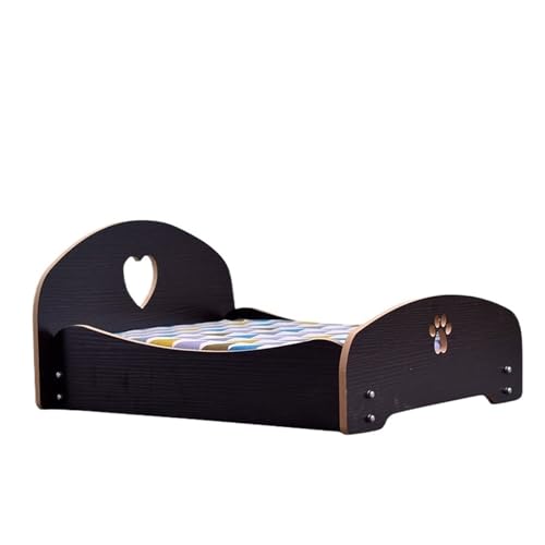 VRKRTVBLB Haustier Holzbett Abnehmbar Universal Mit Kissen Nest Mittlere und Kleine Hundekatze(2,L) von VRKRTVBLB
