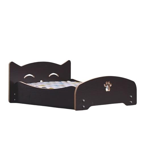 VRKRTVBLB Haustier Holzbett Abnehmbar Universal Mit Kissen Nest Mittlere und Kleine Hundekatze(5,L) von VRKRTVBLB