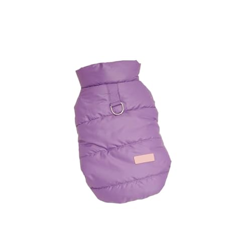 Winter Haustier Hund Kleidung Warme Mantel Welpen Kleidung Weste Jacke for Kleine Mittel Große Hunde(Purple,L) von VRKRTVBLB