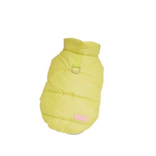 Winter Haustier Hund Kleidung Warme Mantel Welpen Kleidung Weste Jacke for Kleine Mittel Große Hunde(Yellow,M) von VRKRTVBLB