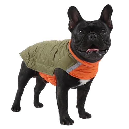 Winter Haustier Kleidung Warme Hund Mantel Zwei Seiten Tragbare Baumwolle Outdoor Welpen Kleidung(4,4XL) von VRKRTVBLB