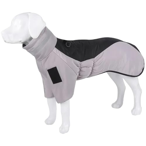 Winter-Haustierjacke, reflektierender hoher Kragen, warm, for mittelgroße und große Hunde und Katzen(Black,5XL) von VRKRTVBLB