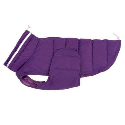 Winter Warme Hundekleidung Haustierjacke Weste for kleine mittelgroße Hunde Katzen Kleidung(Purple,2XL) von VRKRTVBLB
