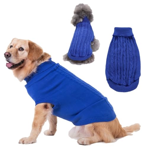 Winterkleidung for Hunde, gestrickt, for kleine und mittelgroße Hunde und Katzen(4,2XL) von VRKRTVBLB