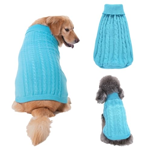 Winterkleidung for Hunde, gestrickt, for kleine und mittelgroße Hunde und Katzen(5,L) von VRKRTVBLB