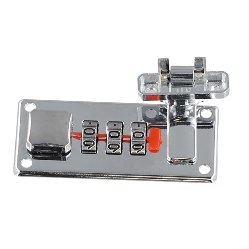1 Set Festes Zahlenschloss für Vintage-Holzkisten Kofferschloss Ersatz Hardware Zubehör mit Schrauben (Silber links) von VRTYVEYBB