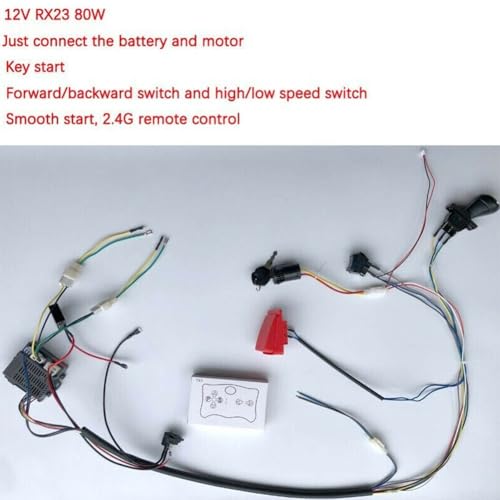 1 X Set Kinder Elektroauto Kabel Und Schalter Kit RX30 12V C RX37 12V A DIY Drahtschalter Empfänger (RX23 12V A) von VRTYVEYBB