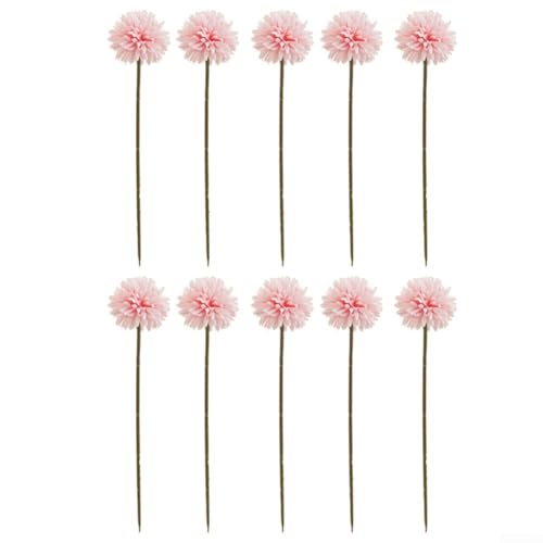 12 x Seiden-Chrysanthemen, 32 cm, dekorative Blumen für Zuhause, Tisch und Regal (hellrosa) von VRTYVEYBB