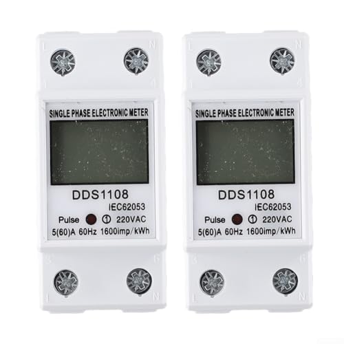 2er Set DDS1108 LCD Energiezähler 50A 60A mit Hintergrundbeleuchtung für zuverlässige Leistungsmessung 2er Set DDS1108 LCD Energiezähler 50A 60A mit Hintergrundbeleuchtung für zuverlässige Leistungsmessung von VRTYVEYBB