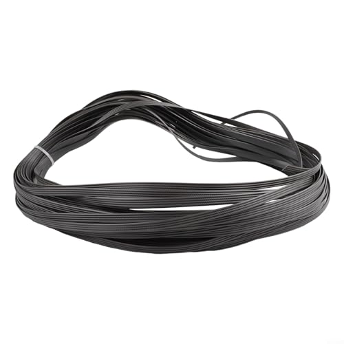 36,6 m Kunststoff-Rattan-Reparaturrolle für Terrassenmöbel-Reparatur, flacher Weidenstreifen aus wasserdichtem PE-Material für DIY-Restaurierungsprojekte (grau) von VRTYVEYBB
