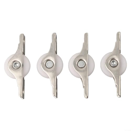 4 x Nylon-Gleitrollen mit Metallhalterungen für Schrank- und Kleiderschranktüren, entworfen für reibungslose Verwendung mit Rollen 4 x Nylon-Gleitrollen mit Metallhalterungen für Schrank- und Kleiderschranktüren, entworfen für reibungslose Verwendung mit Rollen von VRTYVEYBB