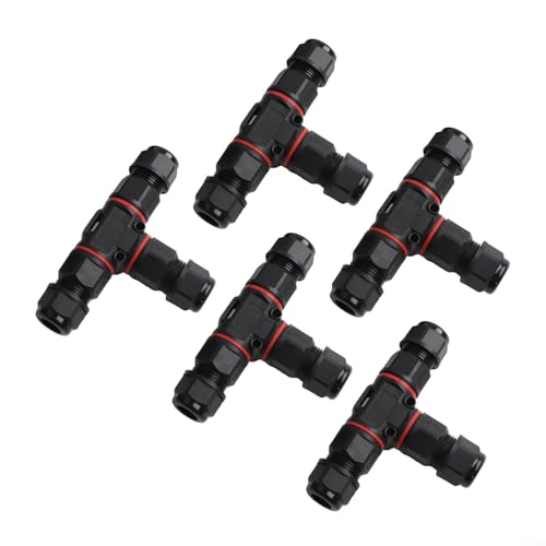 5 Stück IP68 wasserdichte T-Form 3-polige Kabelverbinder für zuverlässige Outdoor-Beleuchtungslösungen 5 Stück IP68 wasserdichte T-Form 3-polige Kabelverbinder für zuverlässige Outdoor-Beleuchtungslösungen von VRTYVEYBB