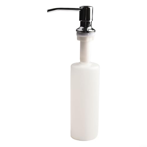 500 ml Seifenpumpe für Küchenspüle, ABS-Spender mit Edelstahlkopf für lange Nutzung (Chrom Silber) von VRTYVEYBB