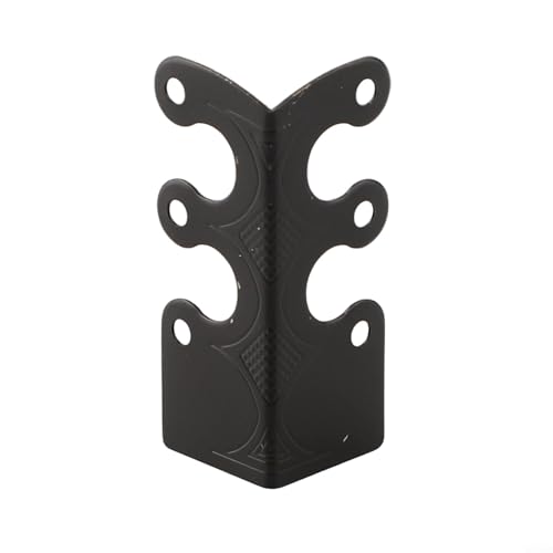 6 Stück Vintage-Metall-Eckenschutz bieten zuverlässigen Schutz für Sockelleisten in verschiedenen Einstellungen (schwarz, 6 Stück) von VRTYVEYBB