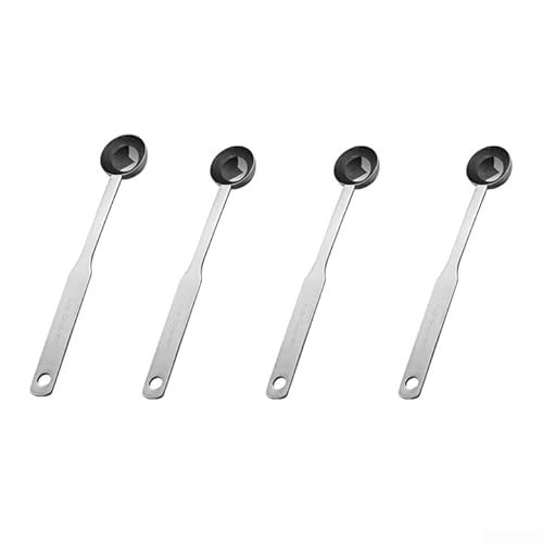 8 ml und 25 ml Edelstahl-Kaffeeschaufel mit langem Griff, Messlöffel für Kaffee, Tee und mehr (8 ml) von VRTYVEYBB