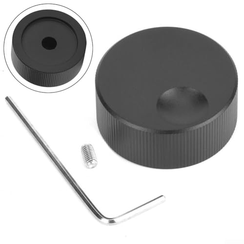 Ästhetische und funktionale schwarze Aluminium-Ersatzknöpfe, geeignet für Audiogeräte von VRTYVEYBB