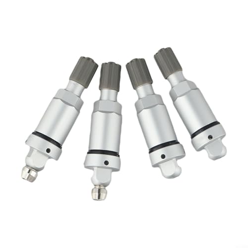 Aluminium-Ventilschaft-Service-Set, 4-teiliges TPMS-Ersatz für Tesla für Reifenventile, inklusive Legierungsschäfte mit Metall/Gummi-Unterlegscheiben und Sicherungsmuttern für zuverlässige Aluminium-Ventilschaft-Service-Set, 4-teiliges TPMS-Ersatz für Tesla für Reifenventile, inklusive Legierungsschäfte mit Metall/Gummi-Unterlegscheiben und Sicherungsmuttern für zuverlässige von VRTYVEYBB