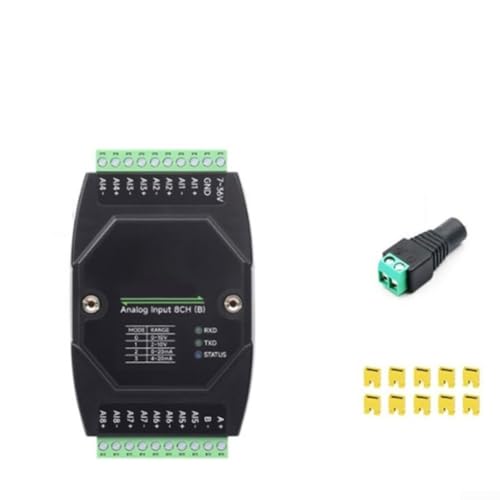 Analoges 8-K-Datenmodul für Modbus RTU-Kommunikation mit RS485-Schnittstelle, DC 7 36 V Netzteil, bietet genaue Spannungs- und Stromerfassung, DIN-Schienenmontage (B) von VRTYVEYBB