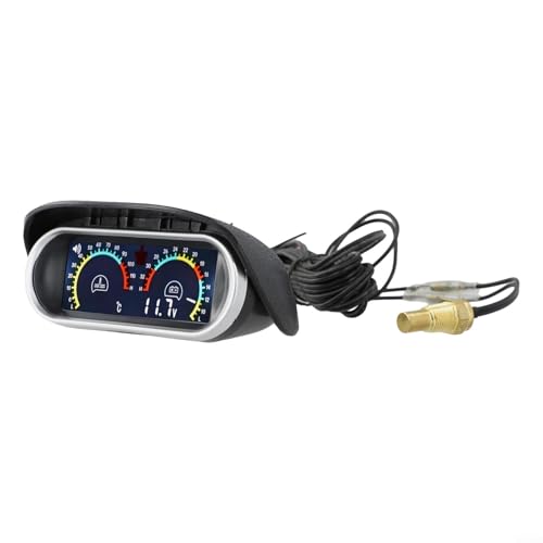 Automotive Wassertemperatur- und Voltmeter mit Sensor für echte Überwachung von VRTYVEYBB