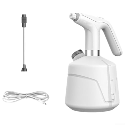Benutzerfreundlicher elektrischer 2-Liter-Sprühkopf für einfache Bedienung bei Gartenarbeit, Reinigung und Desinfektion (weiß) von VRTYVEYBB
