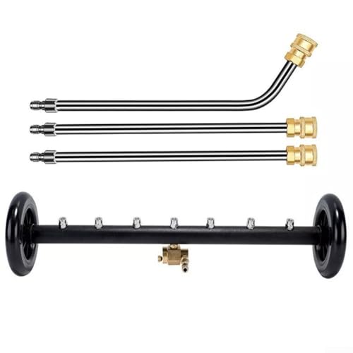 Beseitigen Sie hartnäckigen Schmutz, effiziente Reinigungslösung unter dem Auto, mit Schnellverbindungsstäben (schwarzes Rad) von VRTYVEYBB