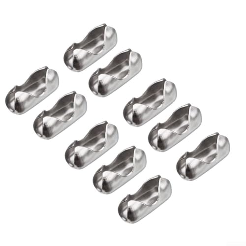 Curtain Style Essentials Starke Edelstahl-Perlenketten mit mehreren Verbindungsoptionen (Schnalle 10 Stück) von VRTYVEYBB