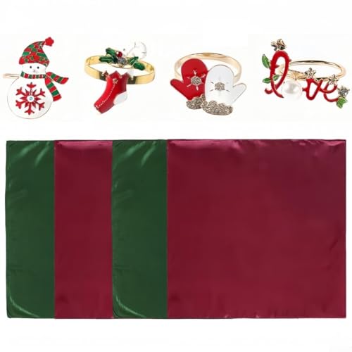 Edle Weihnachtsserviettenhalter 8er Set für Esstischdekoration, für Party Feiern Edle Weihnachtsserviettenhalter 8er Set für Esstischdekoration, für Party Feiern von VRTYVEYBB
