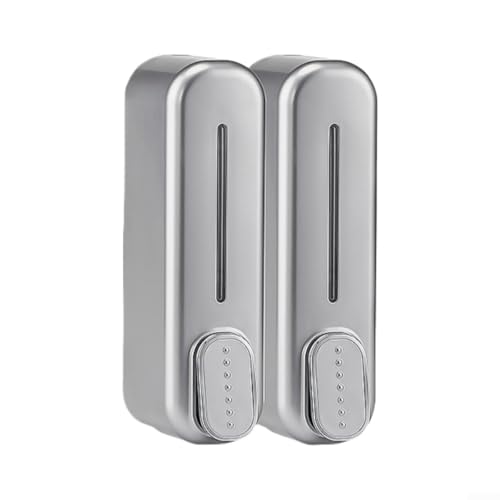 Effizienter Seifenspender zur Wandmontage für Badutensilien, rutschfeste Pumpe für einfache Verwendung (Silber) von VRTYVEYBB