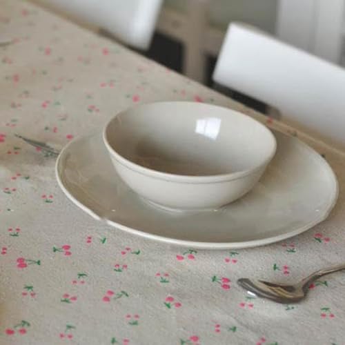Elegante Tischdecke mit Blumenmuster für Küchen, Cafés und Feiern von VRTYVEYBB