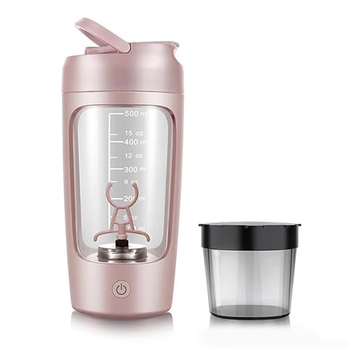Elektrischer Mehrzweck-Rührbecher für Smoothies, Protein-Shakes und mehr (Schwarz (Pink (mit Box)) von VRTYVEYBB