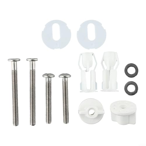 Ersatz-Hardware für WC-Deckel inkl. hochfesten Schrauben und Stöpsel von VRTYVEYBB