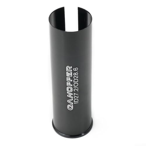 Fahrrad-Sattelstützen-Adapter, Aluminiumlegierung, Pfosten-Shim-Rohrhülse zur Größenanpassung (27,2 bis 28,6) von VRTYVEYBB
