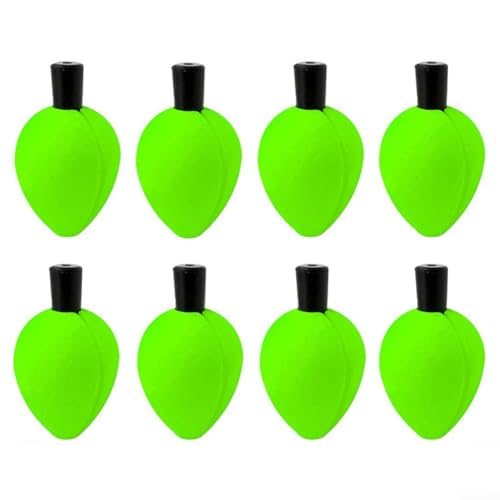 Fishing Bobbers 8-teiliges Set aus EVA-Posen für Süß- und Salzwasserangeln (grün) von VRTYVEYBB