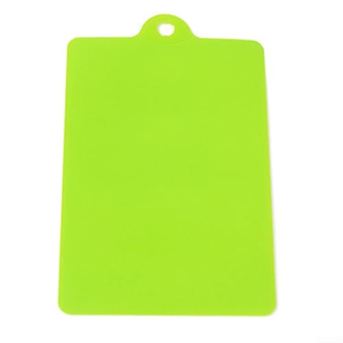 Flexibles Schneidebrett aus PP-Kunststoff mit rutschfester Textur und Aufhängeloch zum Aufhängen, biegbare Schneidematte für effiziente Küchennutzung (grün) von VRTYVEYBB