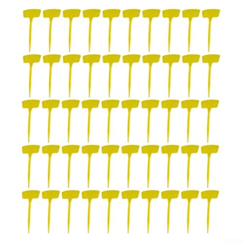 For Durable 20 cm Plastic Garden Labels 50 Pack Plant Identification Tags for Organizing Your Garden and Greenhouse Projects with Reusable Design (yellow) von VRTYVEYBB